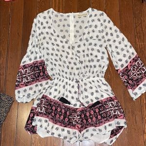 Reverse long sleeve Romper